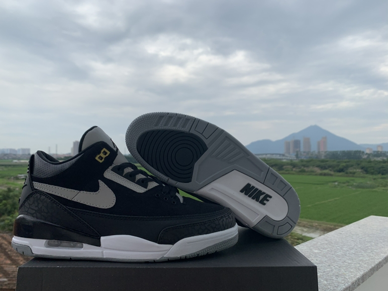 2019 Air Jordan 3 Tinker Black Grey Shoes
